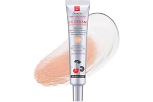 LOSKE Color Correcting CC Cream, Full-Coverage Foundation, SPF 25, Even Skin Tone, Hydrating Cream