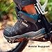 Clorts Men's Mid Hiking Boot Hiker Leather Waterproof Lightweight Outdoor Backpacking Trekking Shoe