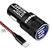 Akaho iPhone Car Charger,Rapid Dual Port 24W 4.8A USB Car Charger Adapte with Apple Lightning Cable to USB Cable for iPhone 7/ 7Plus, 6S/ 6S Plus, 6/ 5S/ SE/ 5/ 5C,iPad Air,Mini,Pro - Black