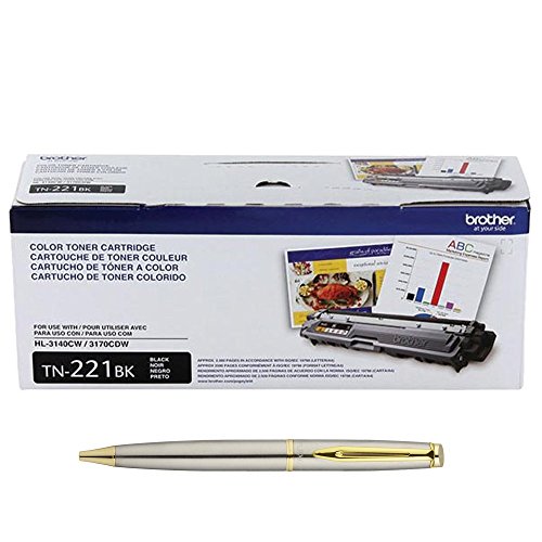 Genuine brother tn221 black + 1 plexon metal roller pen