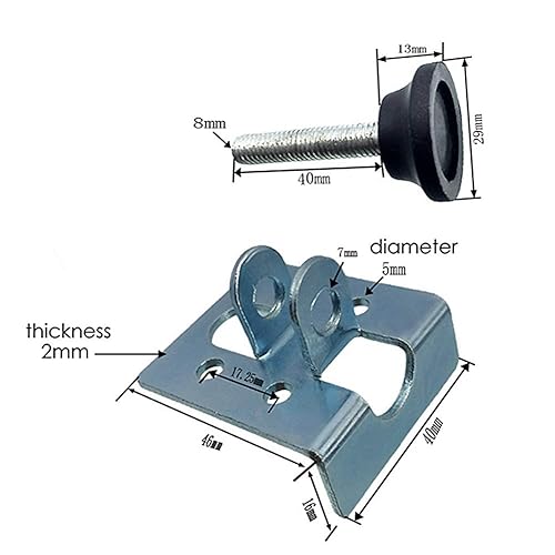 Adjustable Furniture Leveling Feet - 2.1 Inch Metal Workbench Levelers Pack Of 8 With Galvanized Steel