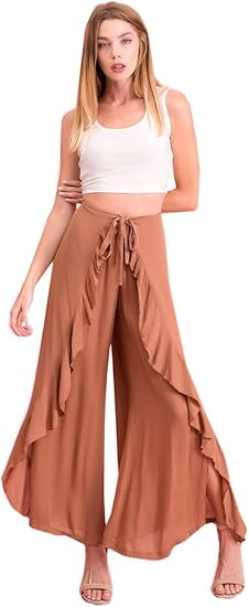 Wrap around palazzo pants Clearance
