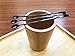 Pack of 300 Omin Dark Brown Disposable Plastic Coffee Stirrers, Tea Stirrer Spoon, Stir Swizzle Sticks, Bar Tool 5 Inch