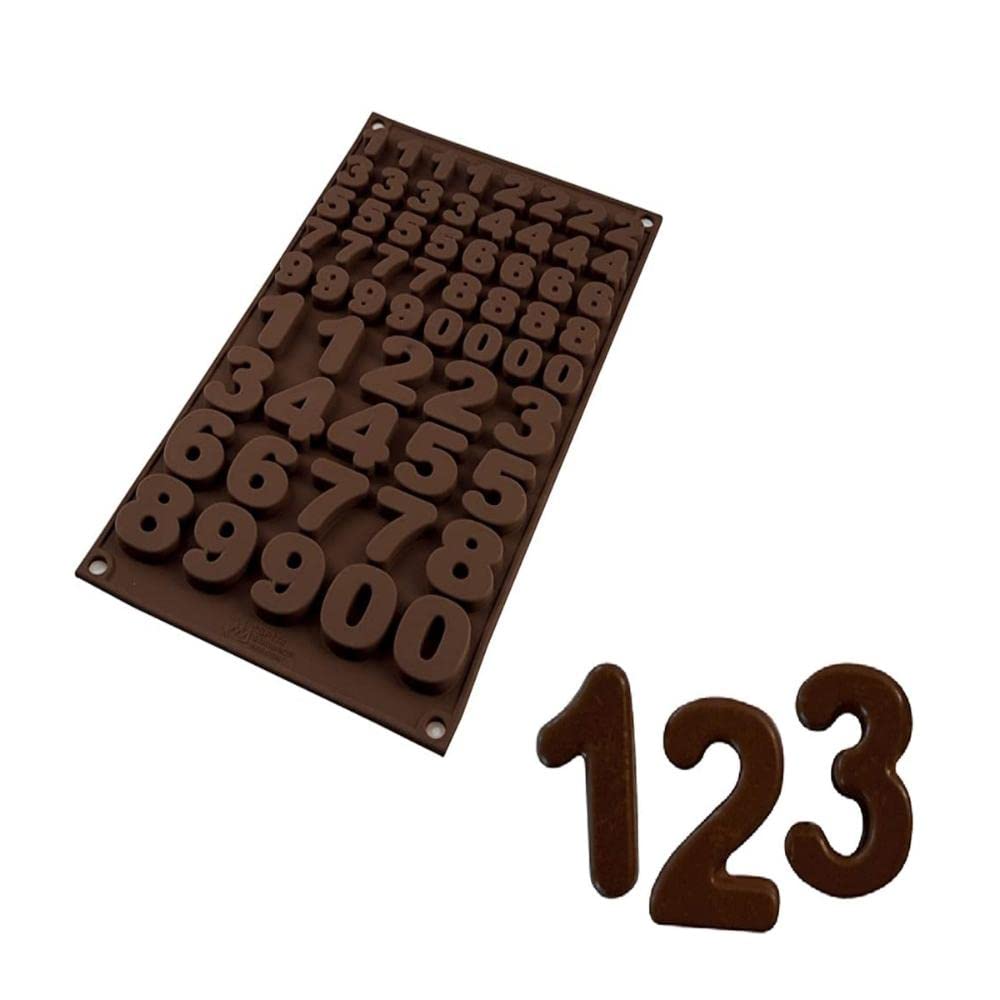 Silikomart | SF174 Silicone Mould for CHOCO 123 Monoportions, Non-stick, Pack of 6 Cake Moulds, Volume 60 x 2 ml Tot. 120 ml