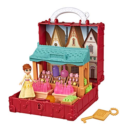 Disney Die Eiskönigin 2 Pop-Up Abenteuer Dorfset Spielset mit Griff, inklusive Anna Puppe zum Disney Film Die Eiskönigin… – Bild 5