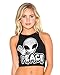 iHeartRaves Out of This World Alien Fitted Crop Tank Top for Raves, Festivals, Summer, Beach, Casual Wear