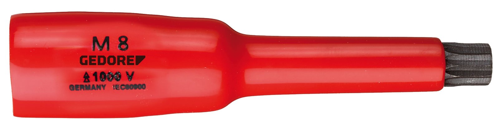 Gedore VDE INX 30 8 VDE-Screwdriver bit Socket 3/8" for Multi-Point Screws XZN M8