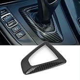 RYANSTAR RACING Carbon Fiber Gear Shift Panel Cover Compatible BMW | Carbon fiber interior trim panel cover compatible with BMW F20 F21 F22 F23 F30 F34 F35 F32 F33 F36 1/2/3/4 Series 2014-2018.