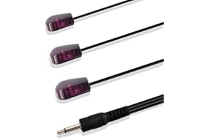 AOOCARE IR Emitter Extender Remote Control Transmitter 3.5mm to IR Extension Cable Triple Head Infrared Red Blaster Blink Eye Wire Cord Compatible with IR Repeater Extender System Kit, Xbox One (3 Head, 10FT)