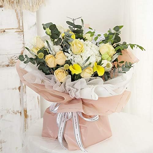 限定特価 装飾材料 花包装紙 英語ボーダーブーケ裏地紙ギフトショップ包装材料誕生日プレゼント装飾紙 ピース さまざまな色 Color 6 大注目