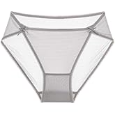 SilRiver Women's 100% Pure Silk Bikini Panties High Cut Breathable Underwear for Sensitive Skin Quick-Dry Travel-Friendly