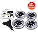 Marcoah Premium Solar in-Ground Lights 8 LED Bright, Stainless, Outdoor Water-Resistant for Garden, Path, Landscape, Patio, Driveway, and Lawn, Easy No-Wire Installation (4 Pack)