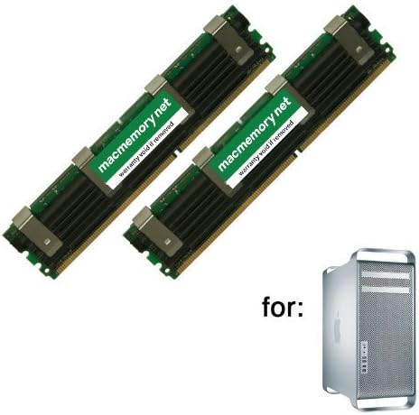 MacMemory Net 4GB DDR2-667 FB-DIMM Fully Buffered PC2-5300 DDR2 667Mhz ECC Kit for Apple Mac Pro - Model Id 1,1 and 2,1 - (2x 2GB)