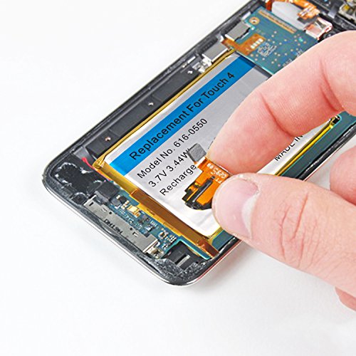 Replacement Battery for Apple iPod Touch 4th Gen, DOCA 3.44Wh 3.7V Li-Polymer Rechargeable Battery with Opening Pry Tool Kits (Model No. 616-0550) - Thumbnail 3