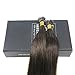 Sunny Remy Straight Nano Tip Hair Extensions 20inch 50g Per Pack #2 Darkest Brown Human Hair Extensions Micro Nano Beads Hair Extensions