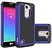 LG K7 Case, LG Tribute 5 Case, LG Treasure Cover Accessories - OEAGO Shock-Absorption Dual Layer Defender Protective Case Cover For LG K7 / LG Tribute 5 / LG Treasure - Blue