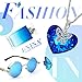 J.NINA Jewelry Gifts for Mom Butterfly Necklace Gifts with Blue Crystal CZ Fine Fashion Costume Jewellery Gifts for women Birthday for Her Ladies Girls Girlfriend Wife Sister Mother