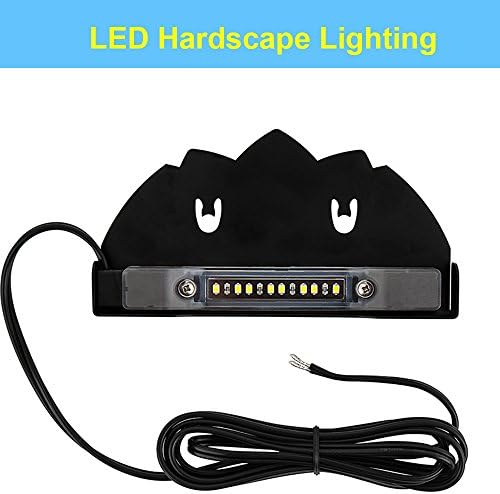 Makergroup 12V Low Voltage LED Hardscape Lighting Perfect for Outdoor Landscape lighting Step Deck Lights, Paver Rock Lights, Retaining Wall Lights with Mounting Plates Warm White 2-Watt 1-Pack