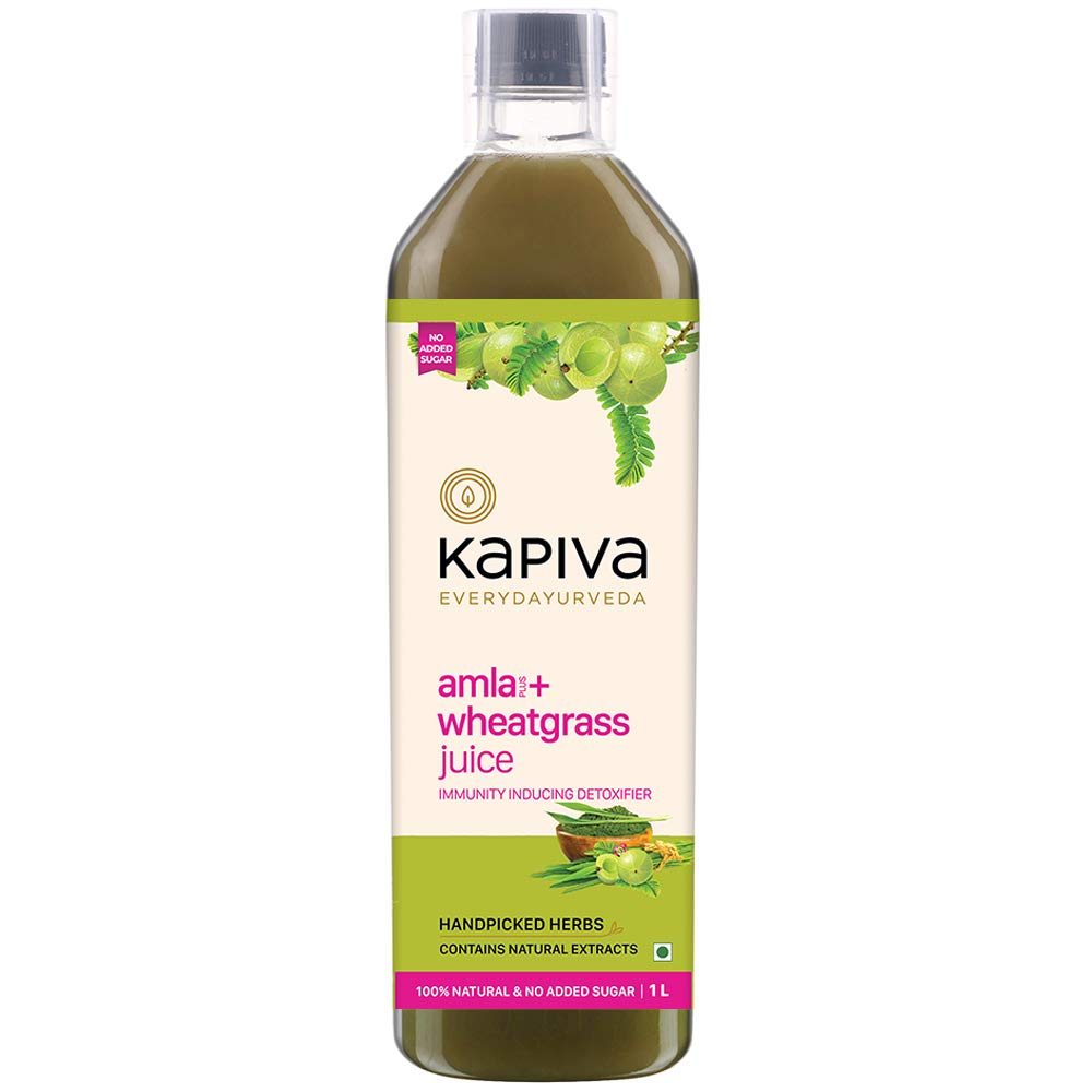 Buy Kapiva Amla + Wheatgrass Juice, 1L Online at Low Prices in India