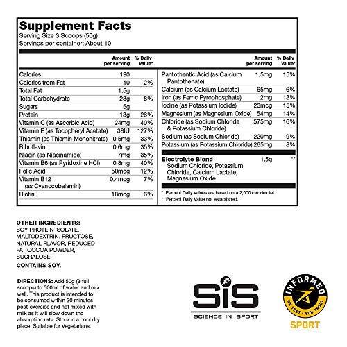 SCIENCE IN SPORT REGO Rapid Recovery, Post Workout Protein Drink, 23g