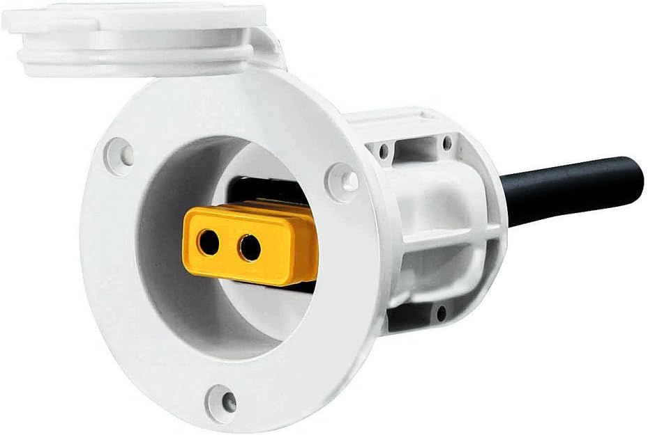 Esaska(TM) Cannon Flush Mount Power Port - White - 1903013