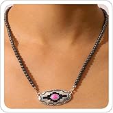 Western Necklaces for Women Trendy Country Concert Outfits Boho Cowboy Chic Cowgirl Turquoise Beaded Necklaces Navajo Pearl Necklace Bohemia Navajo Pearls Jewelry Accessorie