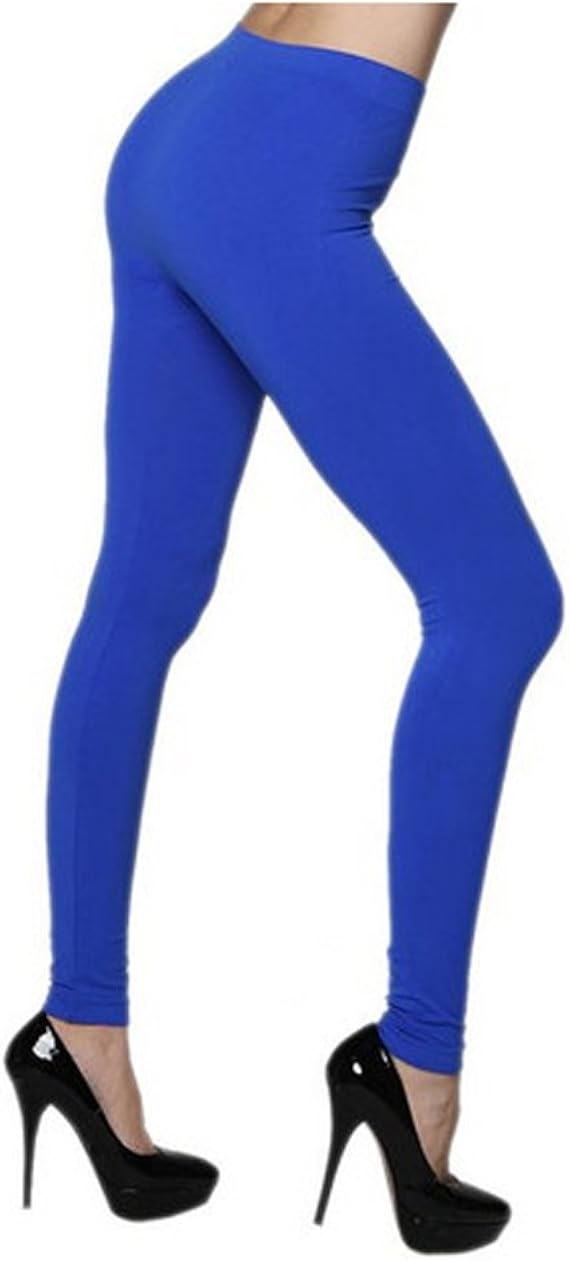 RVOUSA_Aura Via Royal Blue Women's Seamless Leggings One Size at Amazon