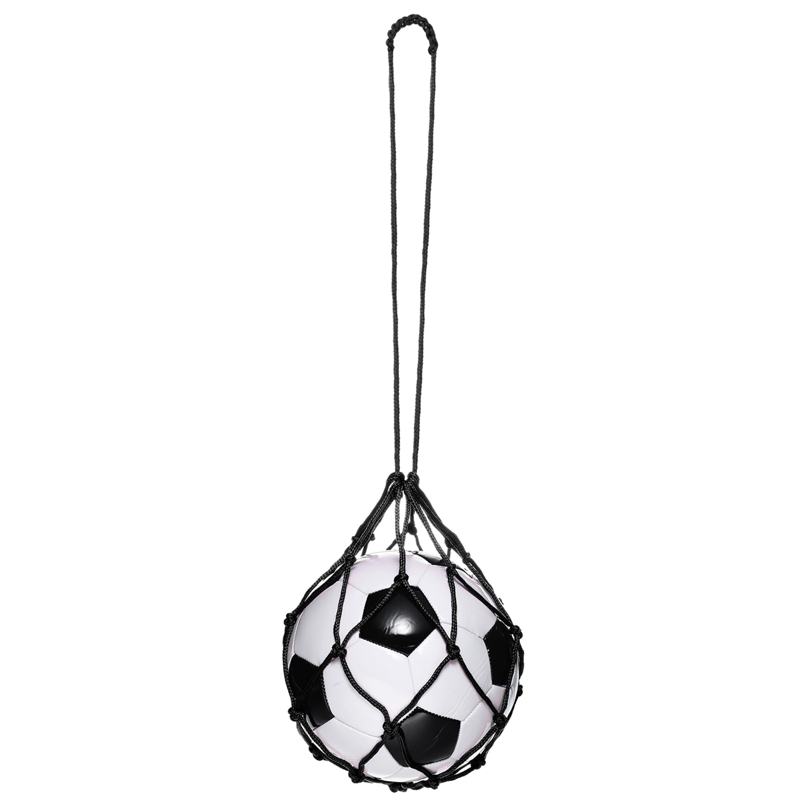 PATIKIL Solo Football Kick Net, Football Return Throw Training Net Soccer Training Aid Control Skills for Youth Adult Kicking Practice for 3, 4, 5 Ball Size, Black
