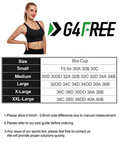G4Free Gewatteerde Sport Bh Voor Dames Crop Top met Bandjes en Geïntegreerde Bh Hardlooptraining Yoga Bralette - Image 7
