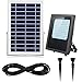 Solar Flood Lights Outdoor&Indoor 120Leds 1000Lumen Rechargeable Solar Powered Led Security Light IP65 Waterproof Auto On/Off for Garden,Landscape,Yard,Porch,Patio,Garage,Pool,Sign,Billboard