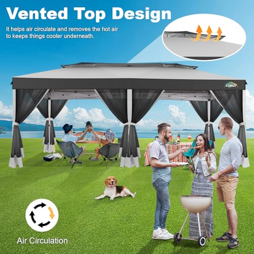 COBIZI 10x20 Pop Up Gazebo Review: One-Push Setup Canopy Tent with Mosquito Netting image 21