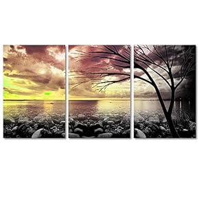 Colorful Abstract Cloud Tree Painting Artwork for Home...