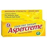 Aspercreme Odor Free Therapy Pain Relieving Creme With Aloe - 5 Oz (Pack of 6)