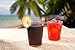 TashiBox 100 Count - 16 Ounce Plastic Drink Cups, Ice Coffee Cups To Go - Crystal Clear