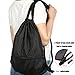 Double Sturdy Drawstring Bag With Pockets Waterproof | For Gym Sports & Workout Gear | Large Capacity String Backpack | 8 Colors