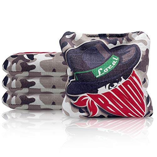 Local Bags New 2021 Cornhole Bandit Series Set of 4 Bags Resin Filled Double Sided