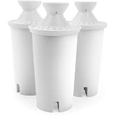 Giaceaw Replacement Water Filters for Dispensers, Compatible with Classic, Mavea 107007, OB03, and More, NSF Certified Water Pitcher Filter, Remove Chlorine and Odor (3 pack)