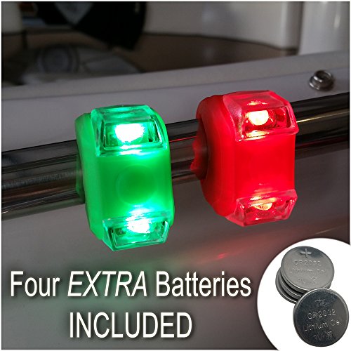 Bright-Eyes-Green-Red-Portable-Marine-LED-Boating-Lights-Boat-Bow-or-Stern-Safety-Lights-Waterproof Portable Boat Safety Lights