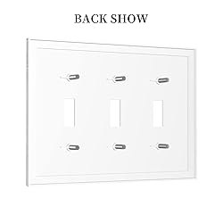Rustic Gray Wood Barn Dandelion 3 Gang Light Switch