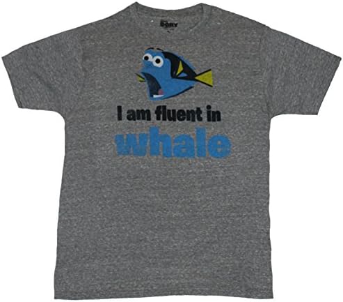 Finding Dory Nemo Mens T-Shirt - I Am Fluent in Whale Talking Dory Image