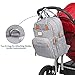 Diaper Bag Backpack, Large Capacity Nappy Baby Bags with Insulated Pockets and Changing Pad, Waterproof Unisex Travel Back Pack for Mom and Dad, Gray