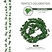Ms Bloom Artificial Plants Fake Ivy Vines | 12 Pack 84 Feet | Fake Leaves Greenery Garland | Silk Hanging Plants | Faux Foliage For Rustic Garden Wedding | Tropical Home Party Wall Decorations (Ivy)
