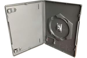 Generic New 10 Empty Replacement Game Cases Compatible with Nintendo Gamecube Dark Gray 14mm