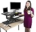 Stand Steady FlexPro Air Standing Desk - Precision Desk Converter w/ Hydraulic Lift Assist (Sit or Stand!)- Instantly Change Any Surface to a Stand Up Desk! No Assembly Required! (36 inch)