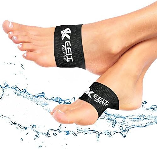 Compression Copper Arch Support Brace, 2 Plantar Fasciitis Sleeves for Flat Feet,Pain Relief and Heel Spurs