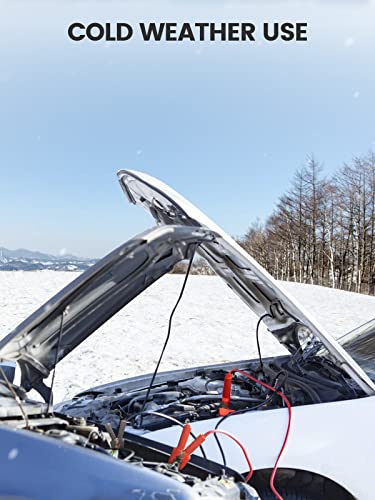 YANTU Jumper Cables for Car Battery, -40℉ 20 FT 6 Gauge Heavy Duty Booster Cables, Stable Insulated Alligator Clips, Suitable for Car/SUV