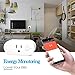 Wifi Smart Plug ,Loneyshow Mini Smart Socket Work with Alexa/Echo dot Voice Control Timing Function Energy Monitoring No Hub Required Control Your Home from Anywhere for iOS Android Tablets(2 pack)