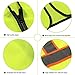 Tekware Safety Vest with High Reflective Strips, Pack of 10 Bright Neon Color Construction Protector with Zipper, Size XXL