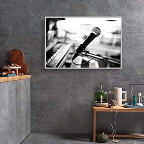 Floating Framed Canvas Wall Art for Living Room, Bedroom Black and White Landscape Canvas Prints for Home Decoration Ready to Hang - 16x24 inches