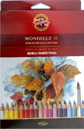 Mondeluz Art Set - Artists Water Soluble Coloured Pencils Set Of 36
